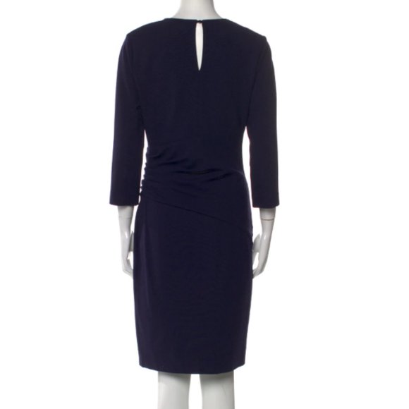 Diane Von Furstenberg Navy Midi Dress - Picture 3 of 7